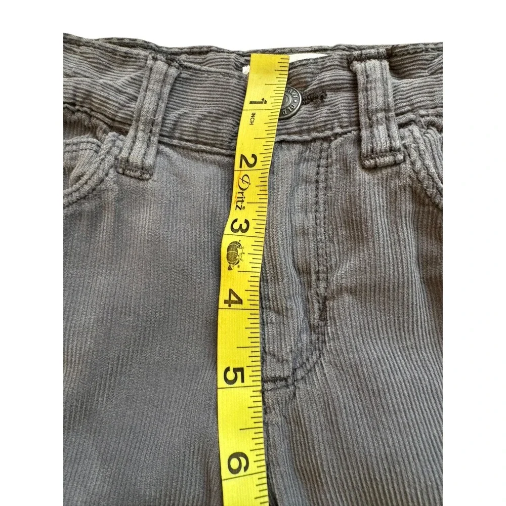 Old Navy Kids Gray Skinny Corduroy Pants Size 5T Adjustable Waist Rockstar‎